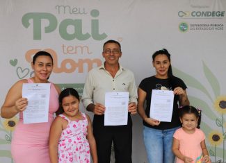 Defensoria Pública do Acre abre inscrições para programa Meu Pai Tem Nome que reconhece paternidade e maternidade