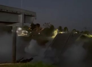 URGENTE: Ponte Frei Paolino desaba em Sena Madureira um dia após ser interditada