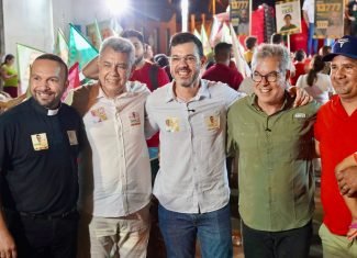 Em Xapuri, Jorge Viana e Thor Dantas lançam campanha e defendem retomada do desenvolvimento no Acre